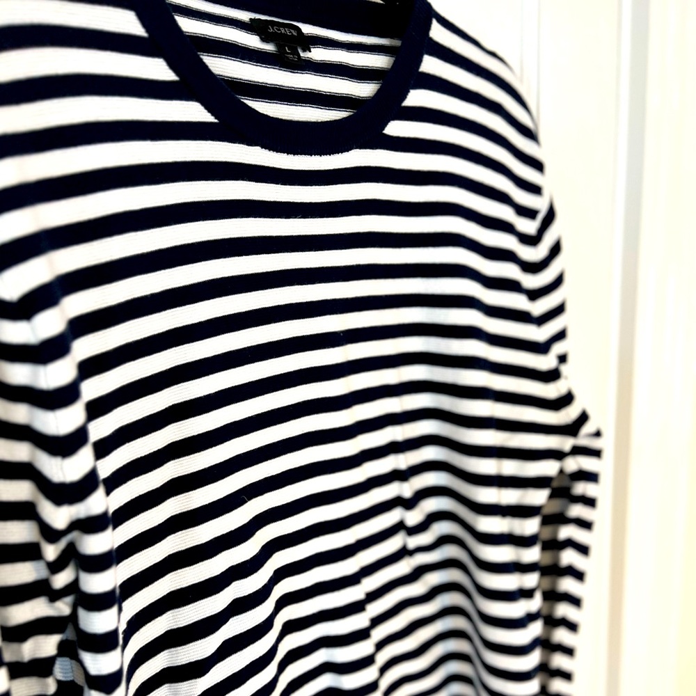 J.crew - navy and white striped sweater